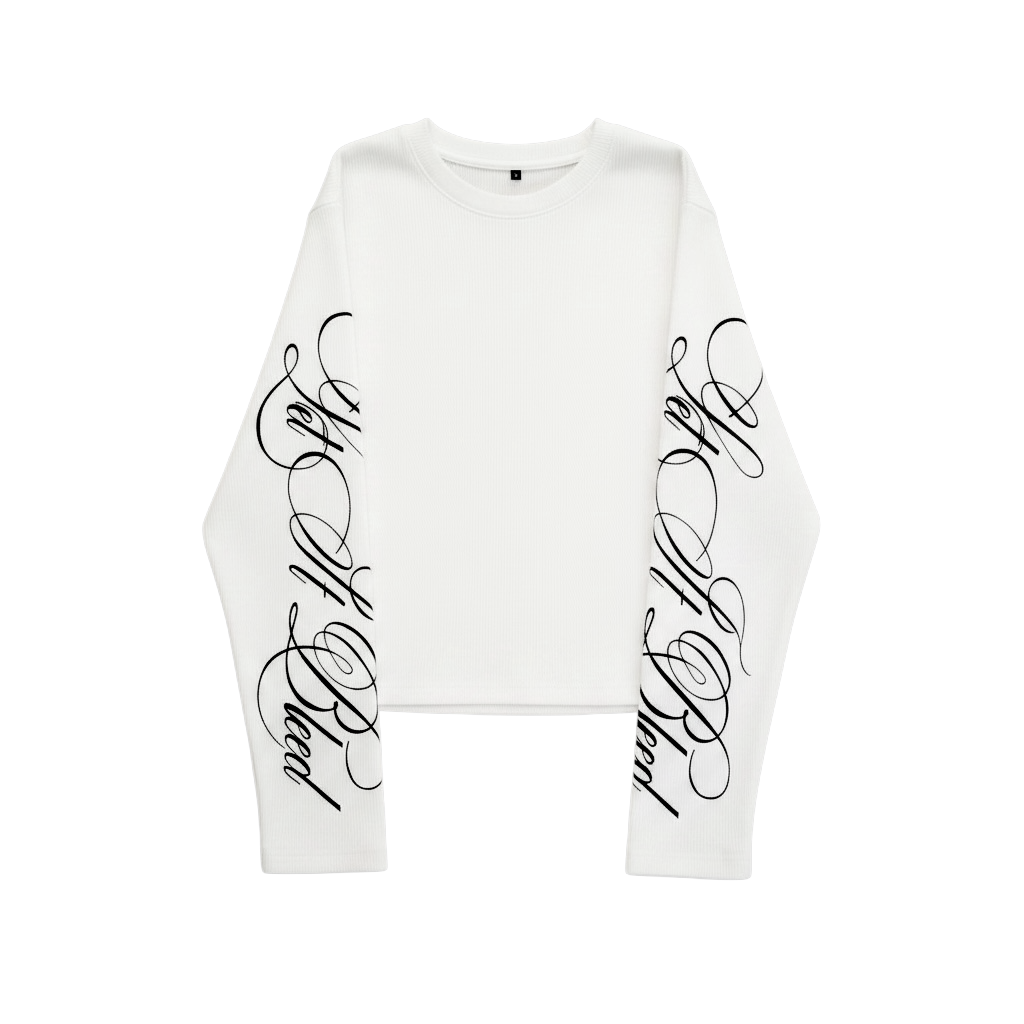 Waffle Long Sleeve | Let It Bleed - White