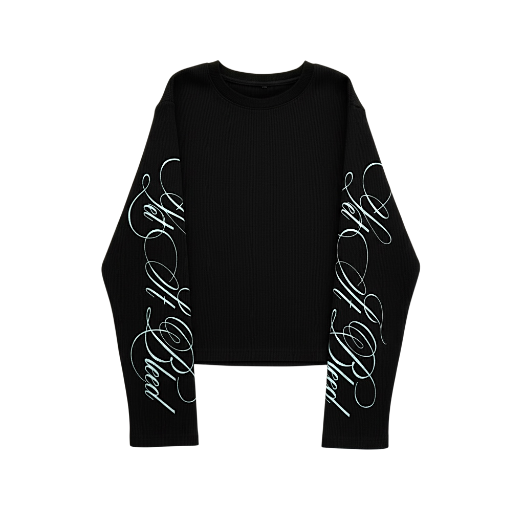 Waffle Long Sleeve | Let It Bleed - Black - Black