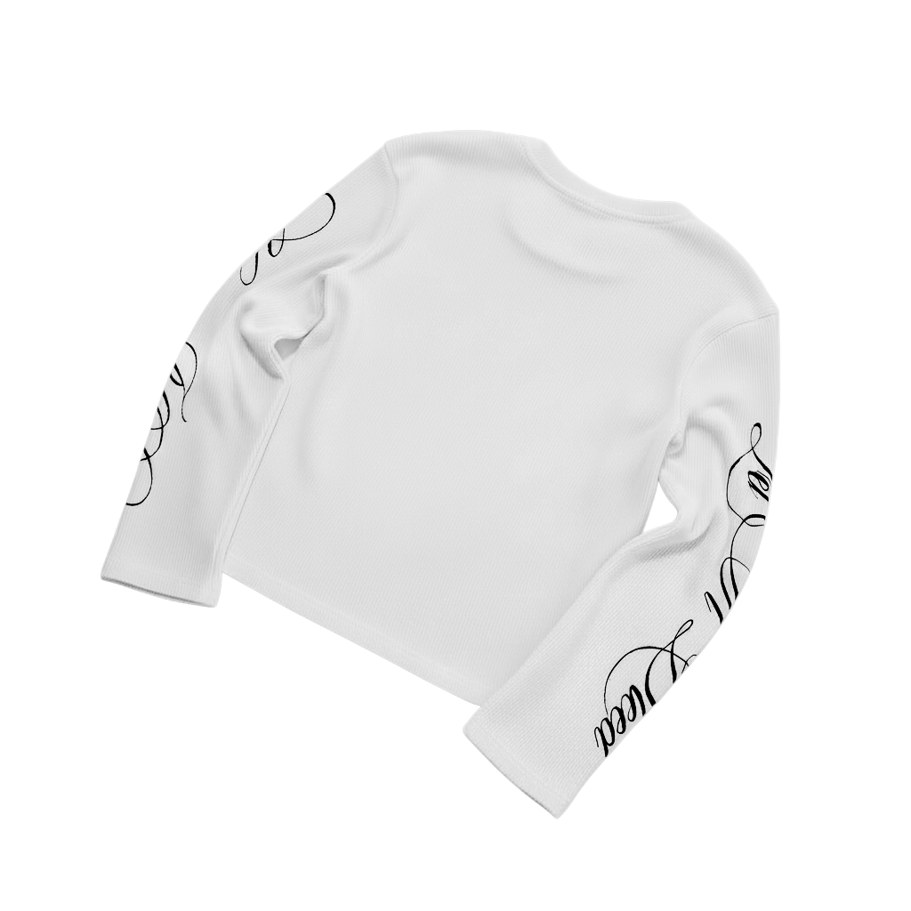 Waffle Long Sleeve | Let It Bleed - White